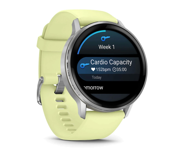 Garmin Venu 4 Silver 45mm z żółtym paskiem - 1363881 - zdjęcie 3